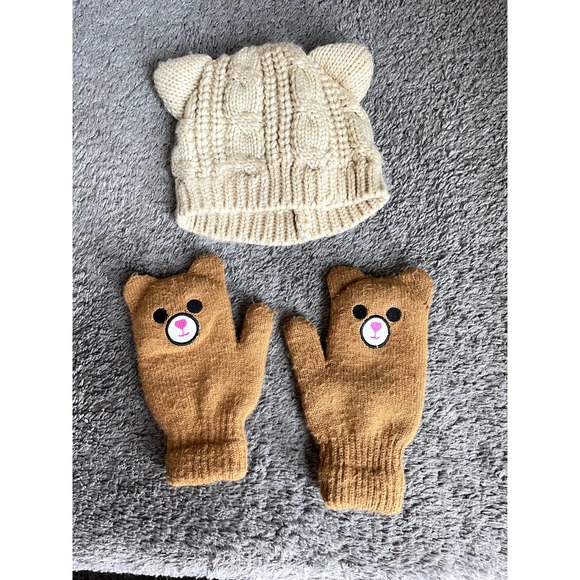 pre-k bear hat and mittens - Picture 1 of 11